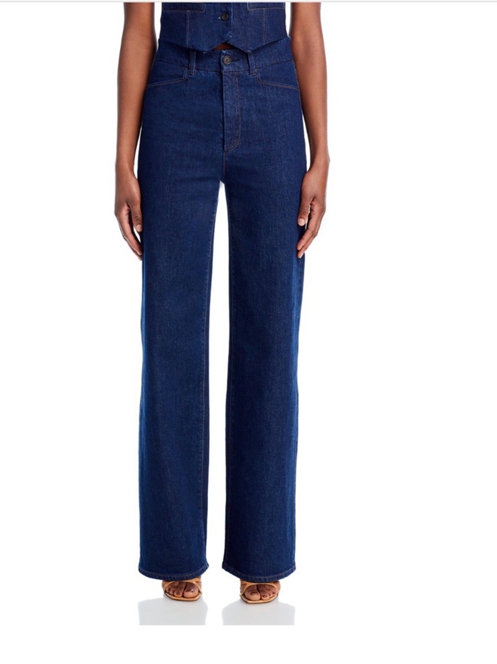 PAIGE Sasha High-Rise Wide Leg Women's Jeans - Edinburgh